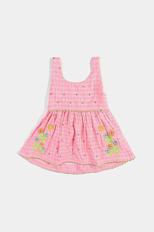 Infant Girls Poly Cotton 2Pcs Little Diva-Pink