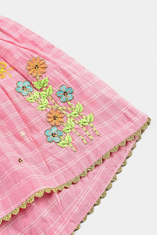 Infant Girls Poly Cotton 2Pcs Little Diva-Pink