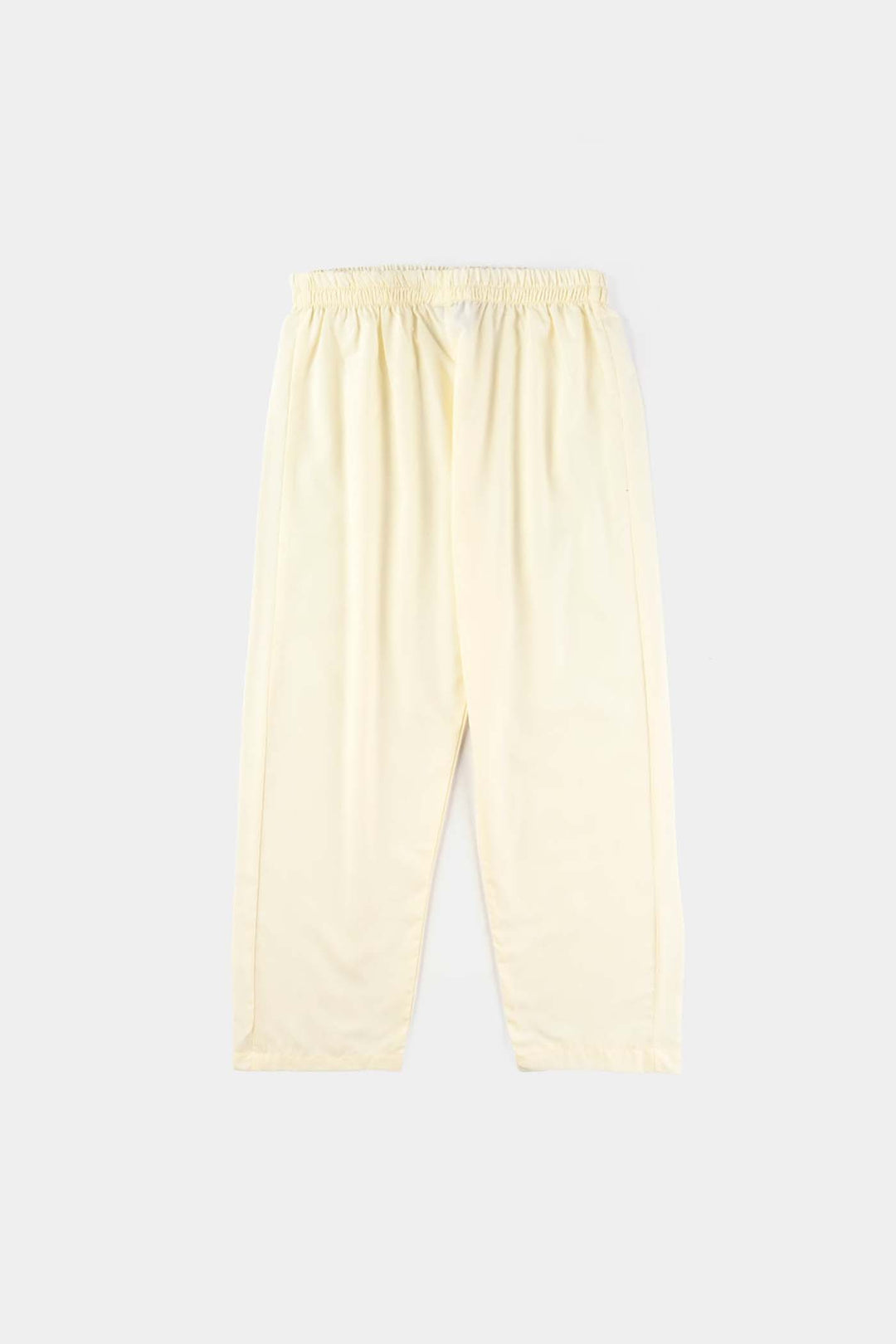 Boys Poly Viscose 3 Piece Suit (Square PKT)-Off White