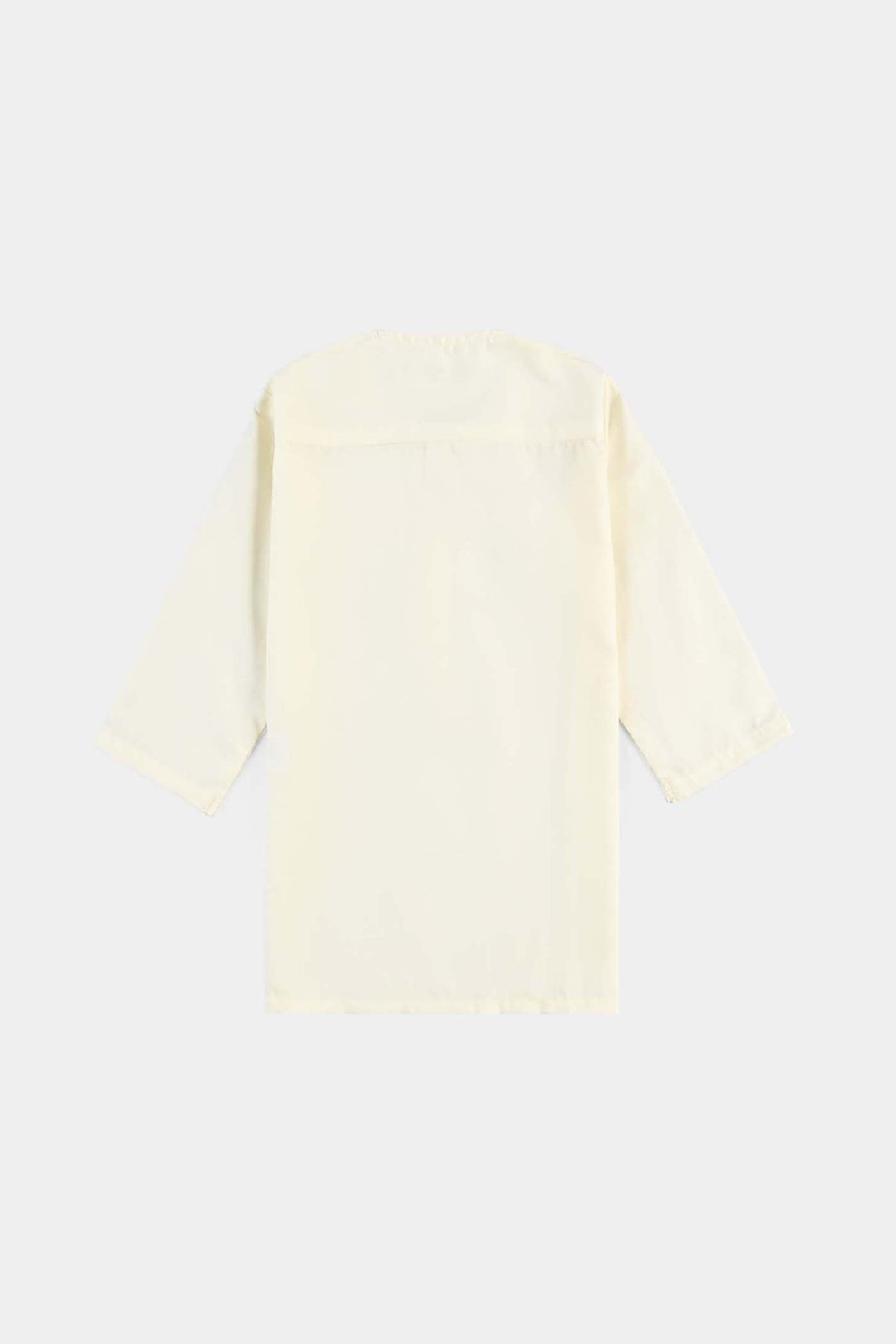 Infant Boys Poly Viscose kurta pajama Suit-OFF-White