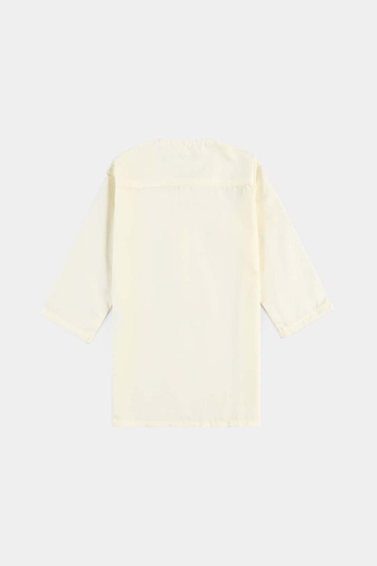 Infant Boys Poly Viscose kurta pajama Suit-OFF-White