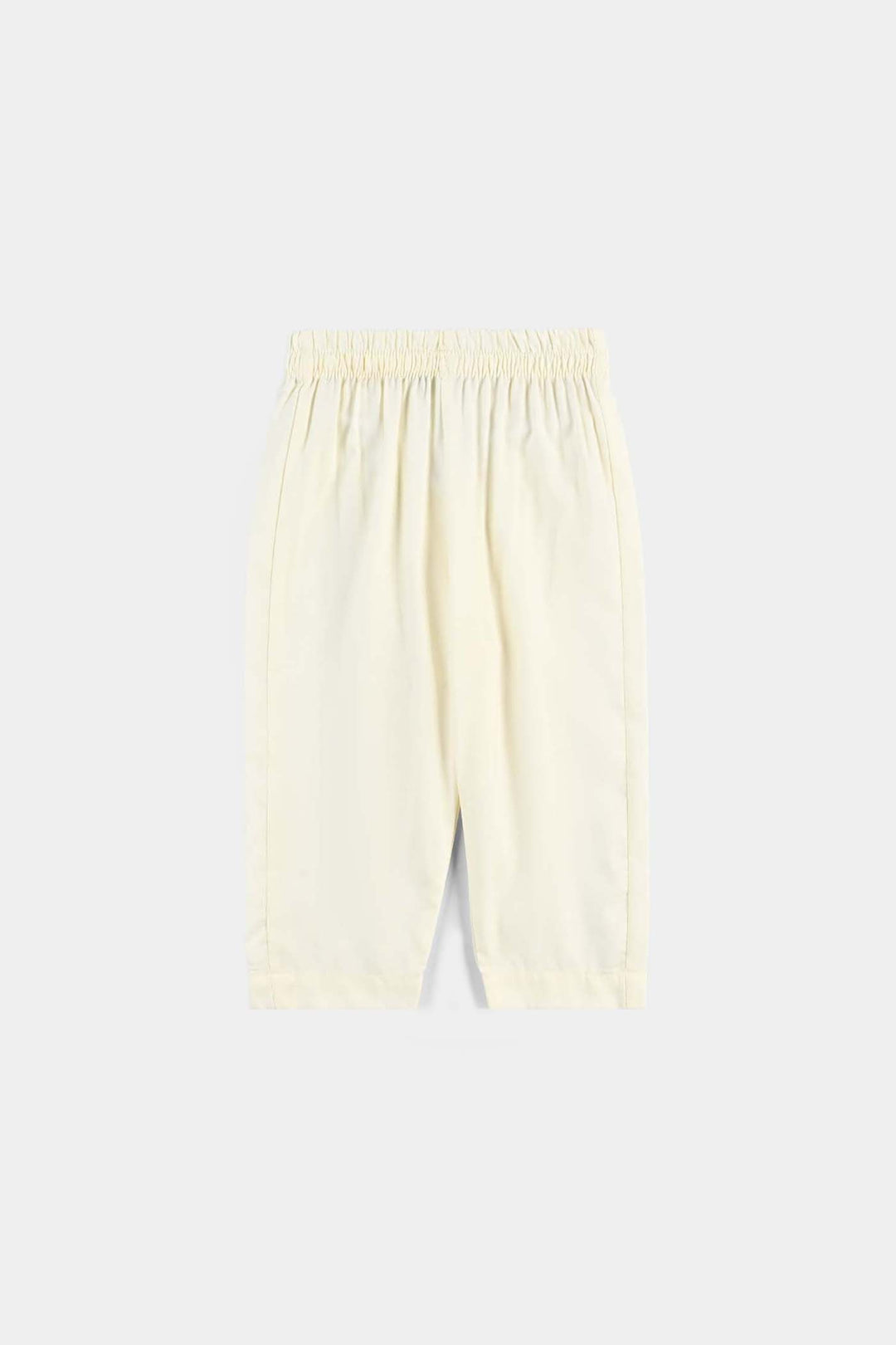 Infant Boys Poly Viscose kurta pajama Suit-OFF-White