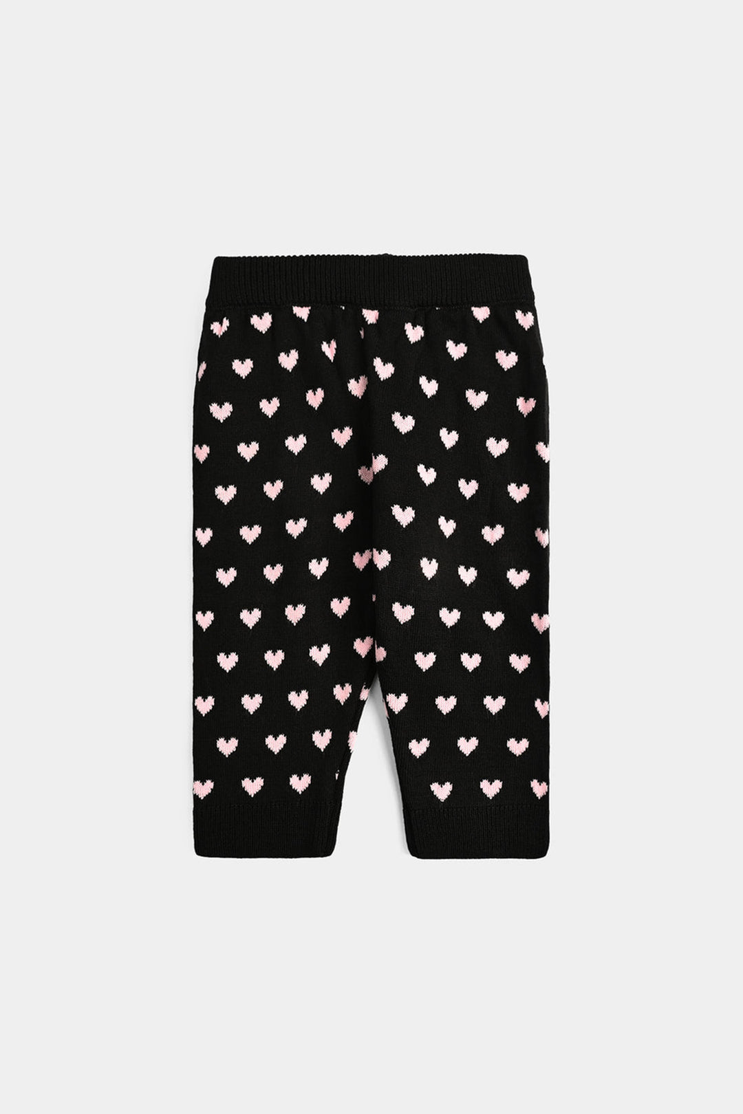 Infant Girls Acrylic Co-Ord Set Jacquard Heart - Multi
