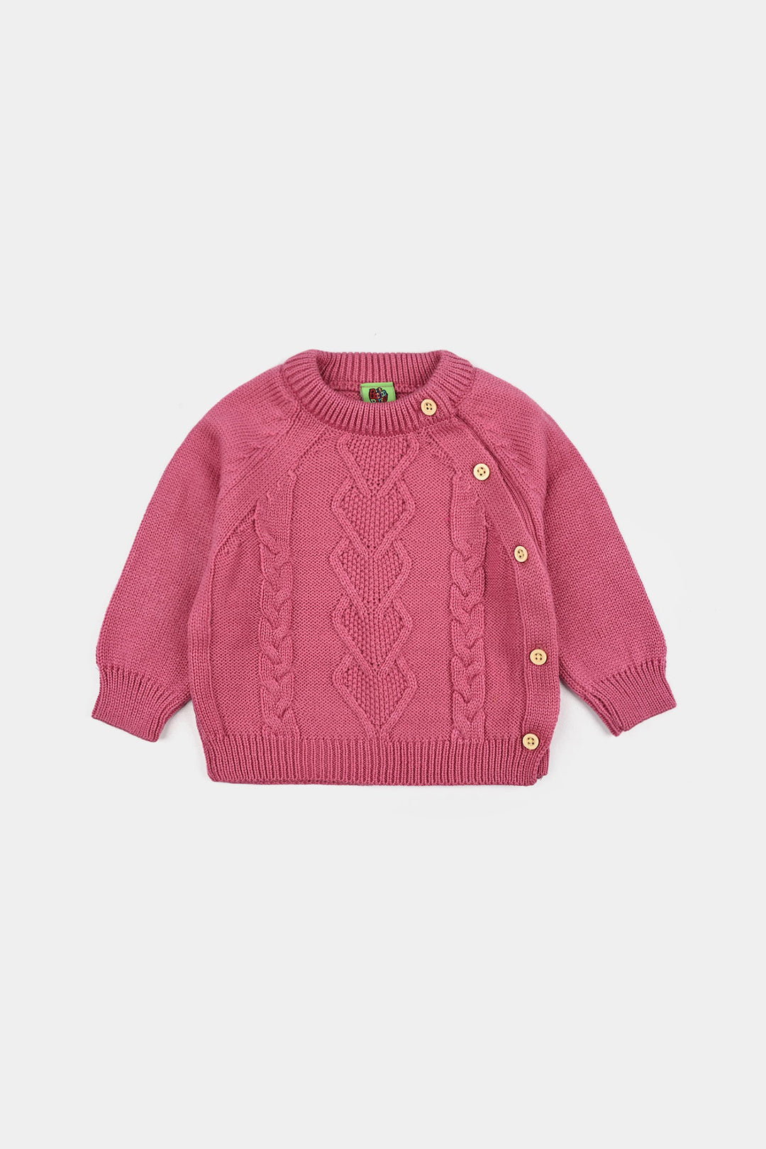 Infant Girls Acrylic Suit-Rose Pink - Rose Pink