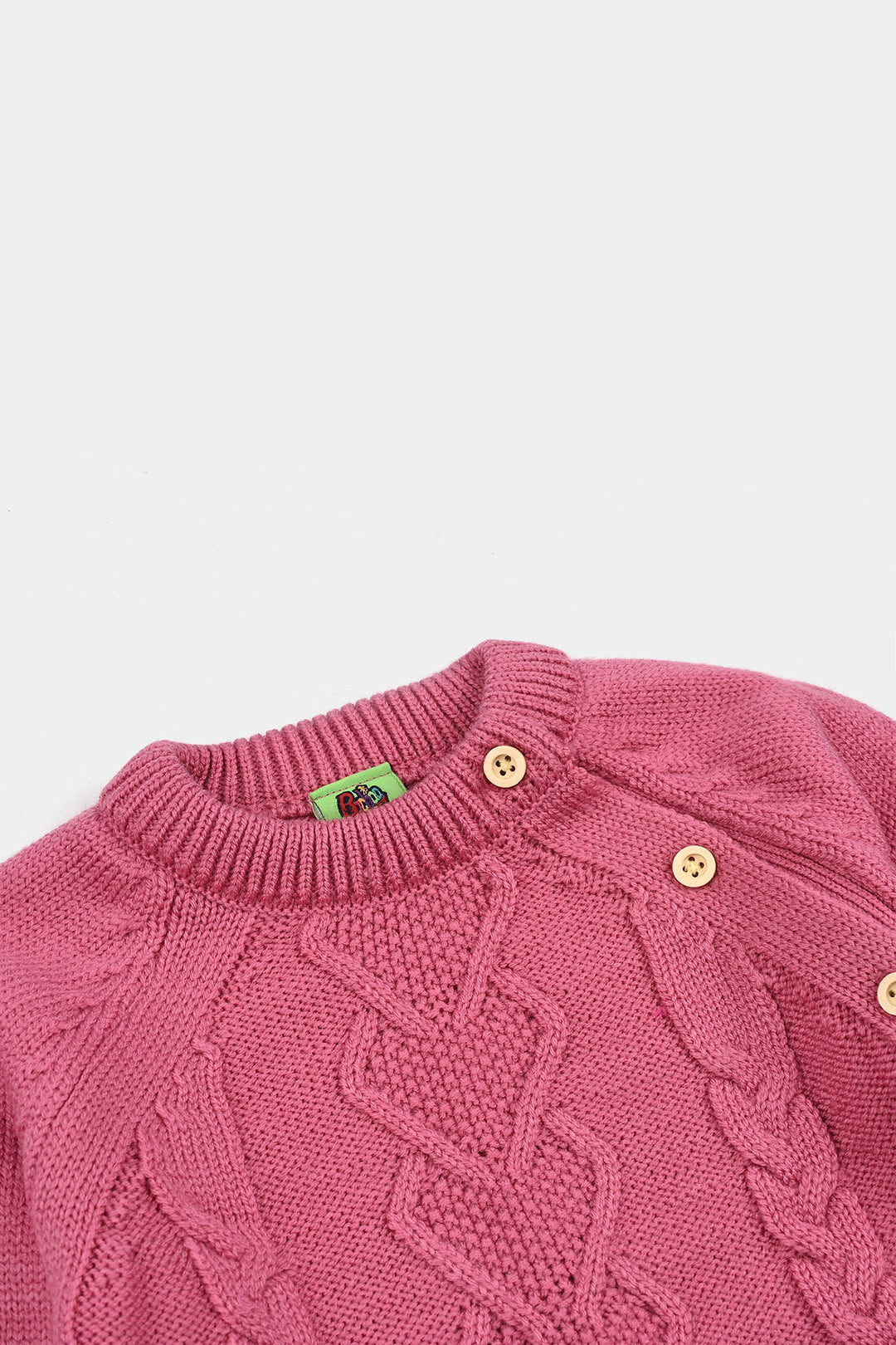 Infant Girls Acrylic Suit-Rose Pink - Rose Pink