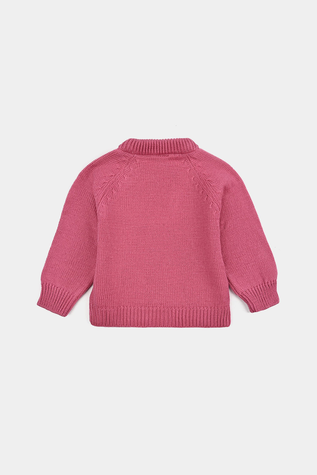 Infant Girls Acrylic Suit-Rose Pink - Rose Pink