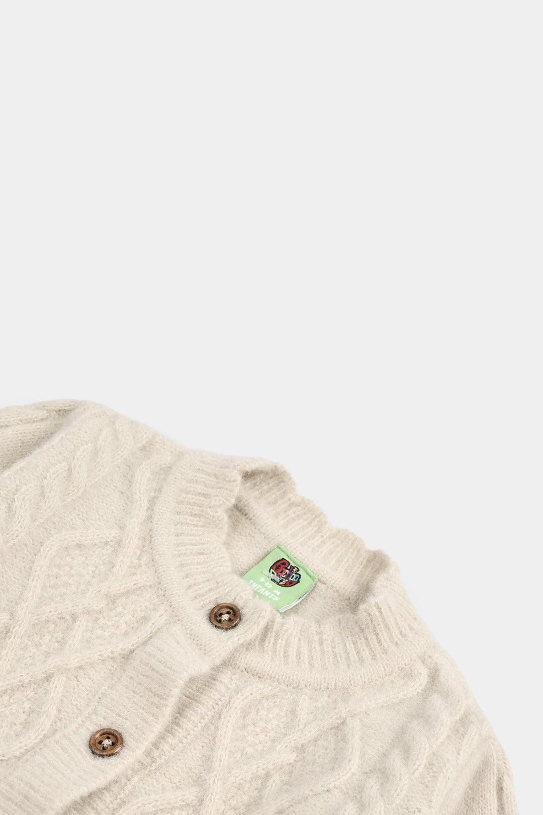 Infant Girls Acrylic-Crystal Feather Suit-Triangle - BEIGE