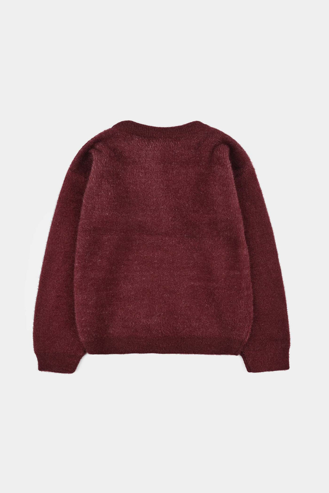 Girls VPN-Acrylic Sweater-Smile-MAROON