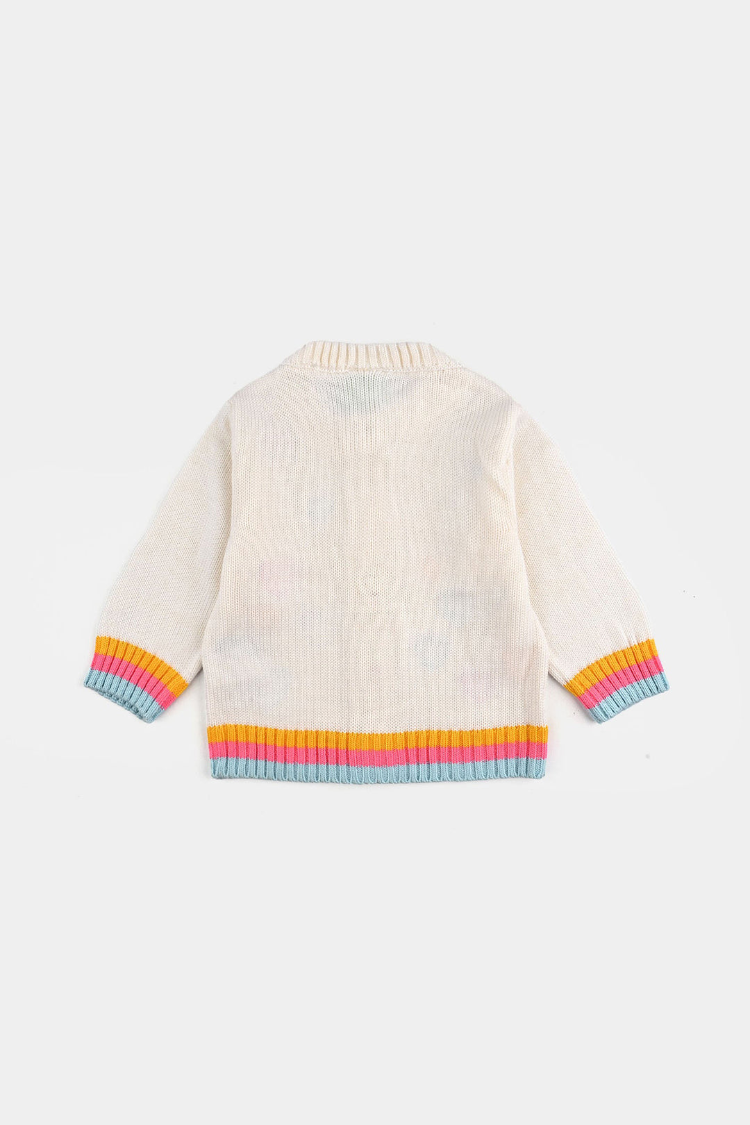 Infant Girls Acrylic Sweater-Multi hearts