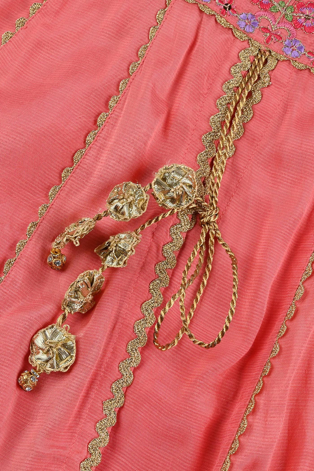 Girls Raw Silk 4Pcs Rashk-E- Chaman-Paradise Pink