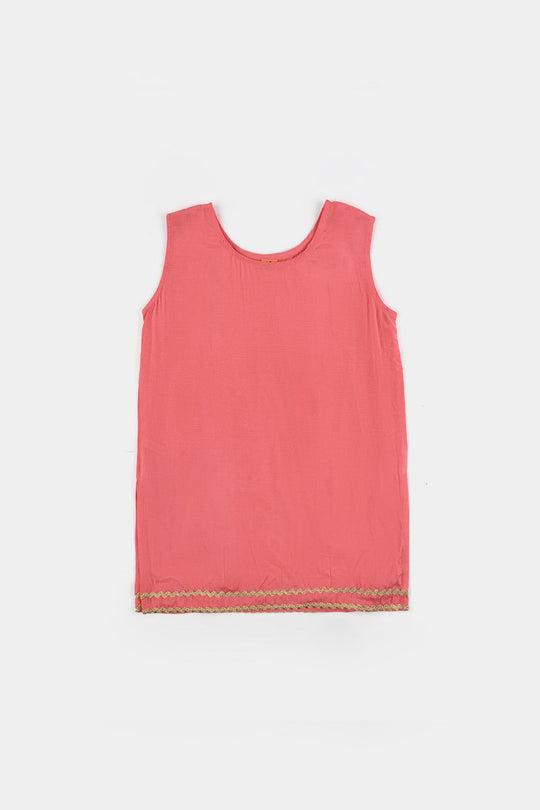 Girls Raw Silk 4Pcs Rashk-E- Chaman-Paradise Pink