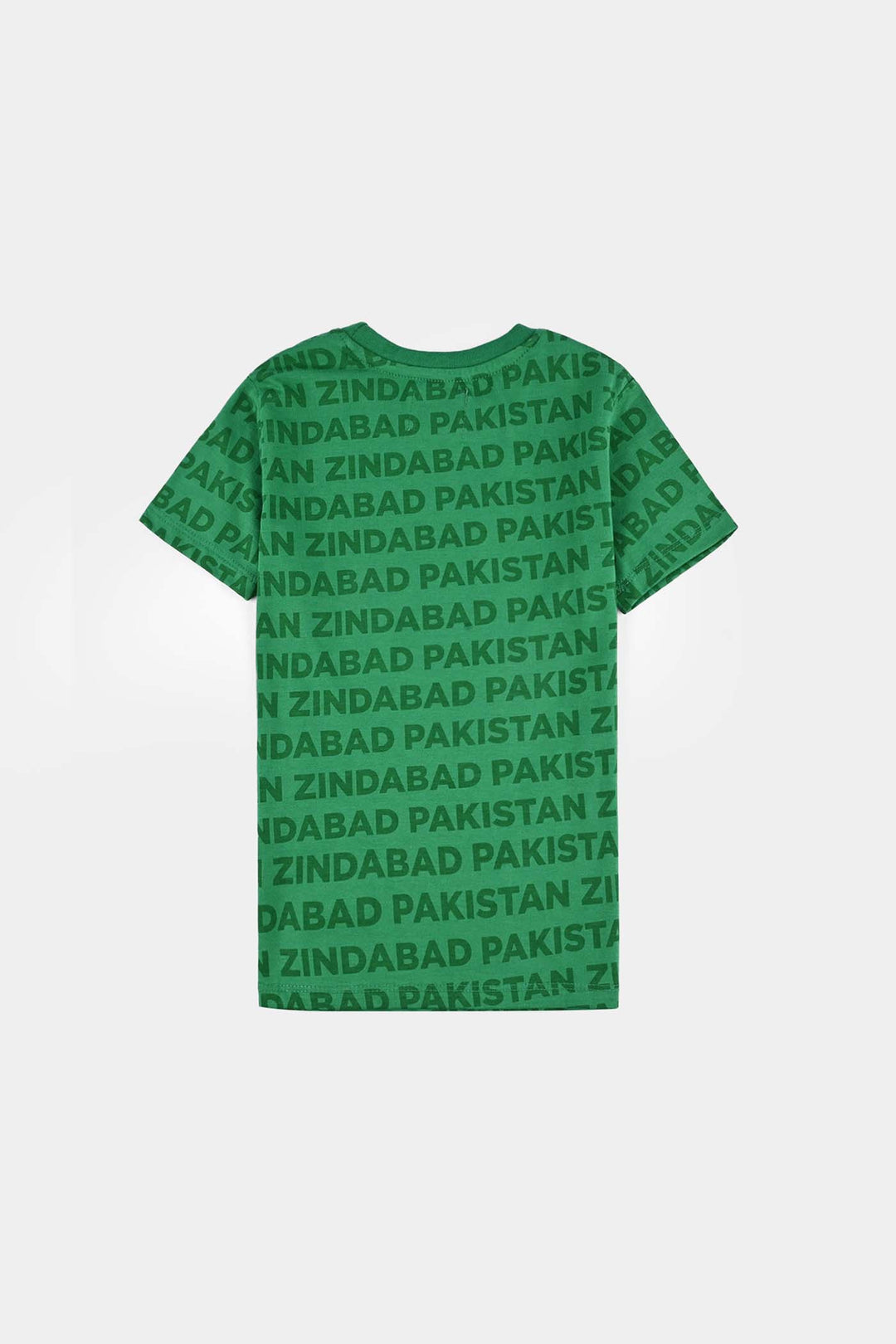 Boys Poly Cotton Jersey T-Shirts H/S Globe Zindabad-Joly Green