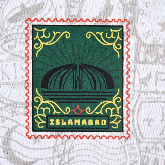 Boys Poly Cotton Jersey T-Shirt H/S STAMPS OF Globe-Snow White