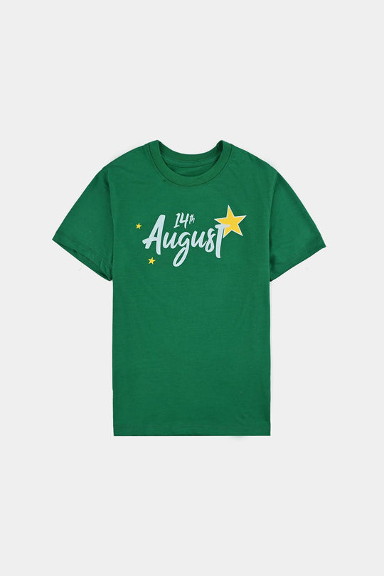 Girls Poly Cotton Jersey T-Shirt H/S SHINING STAR-Joly Green
