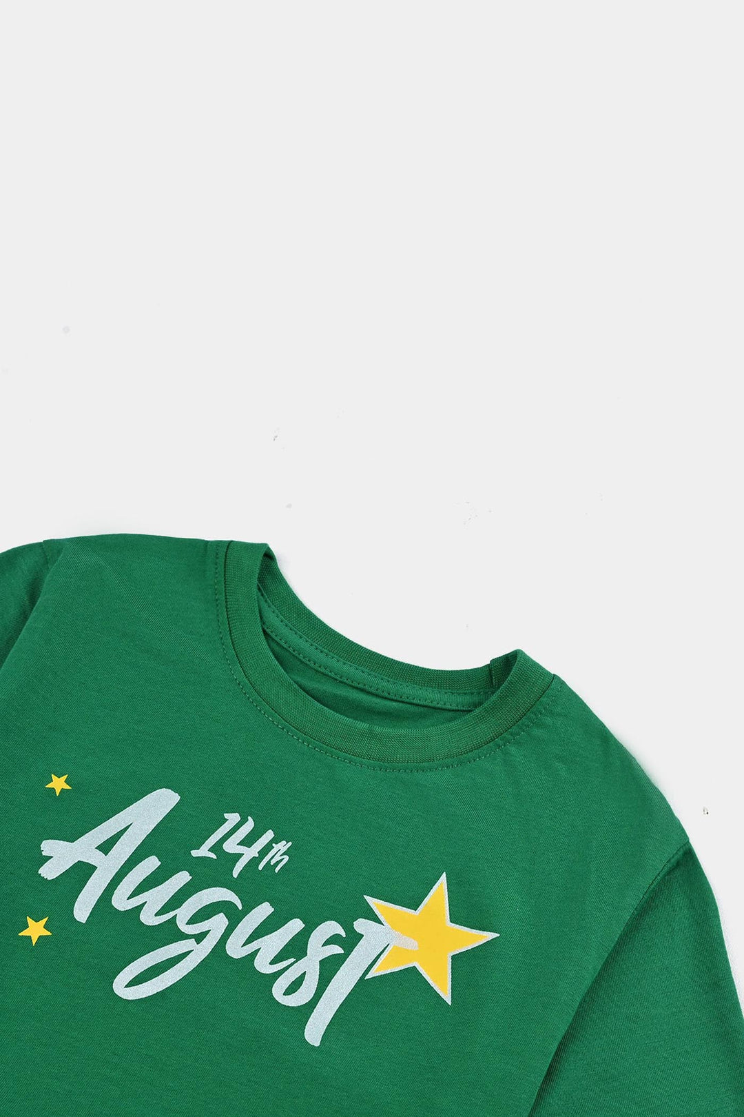 Girls Poly Cotton Jersey T-Shirt H/S SHINING STAR-Joly Green