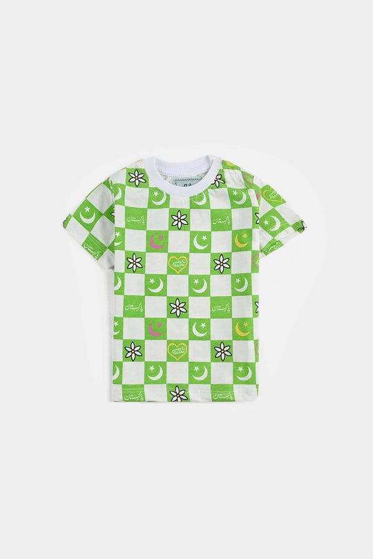 Girls Poly Cotton Jersey T-Shirt H/S AZADI KAI RANG-Snow White