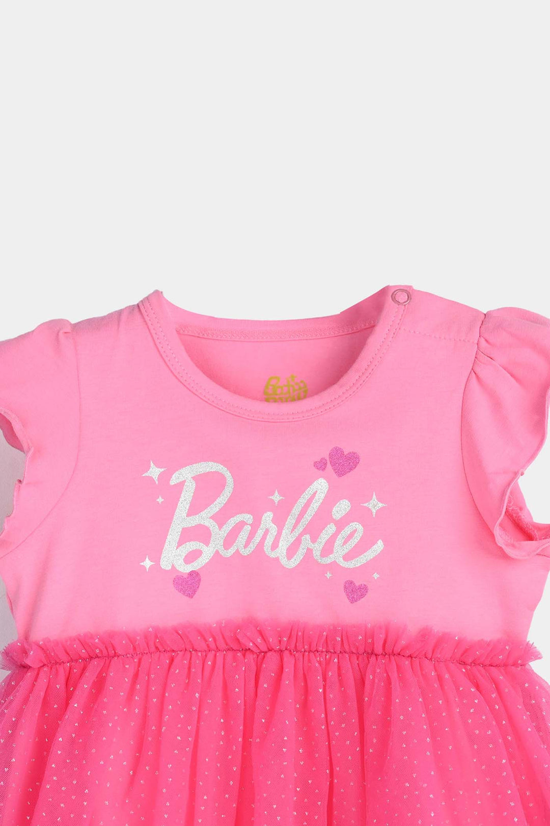 Infant Girls Lycra Jersey Frock-PINK