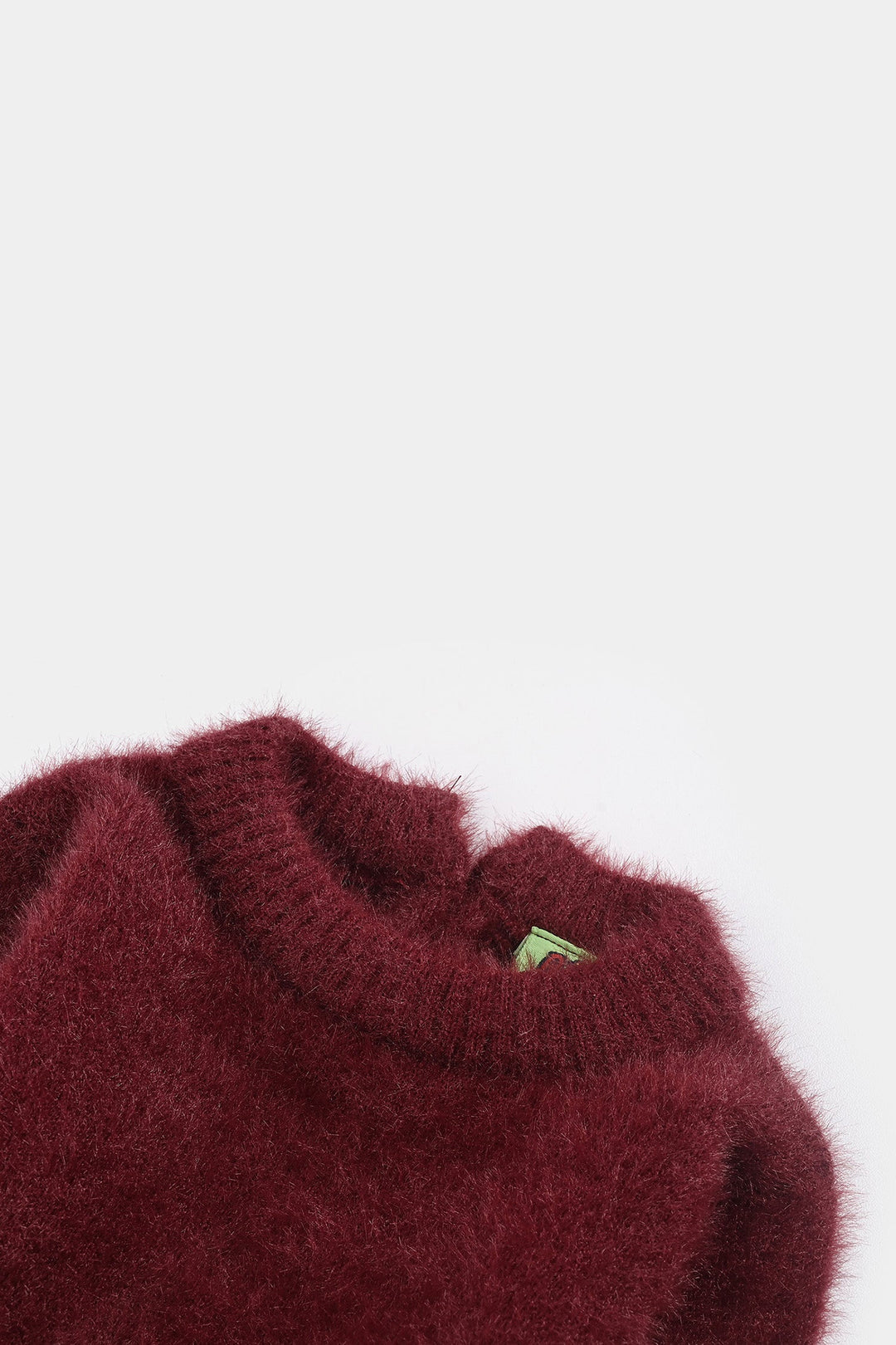 Infant Girls Feather yarn Sweater-Feather-MAROON