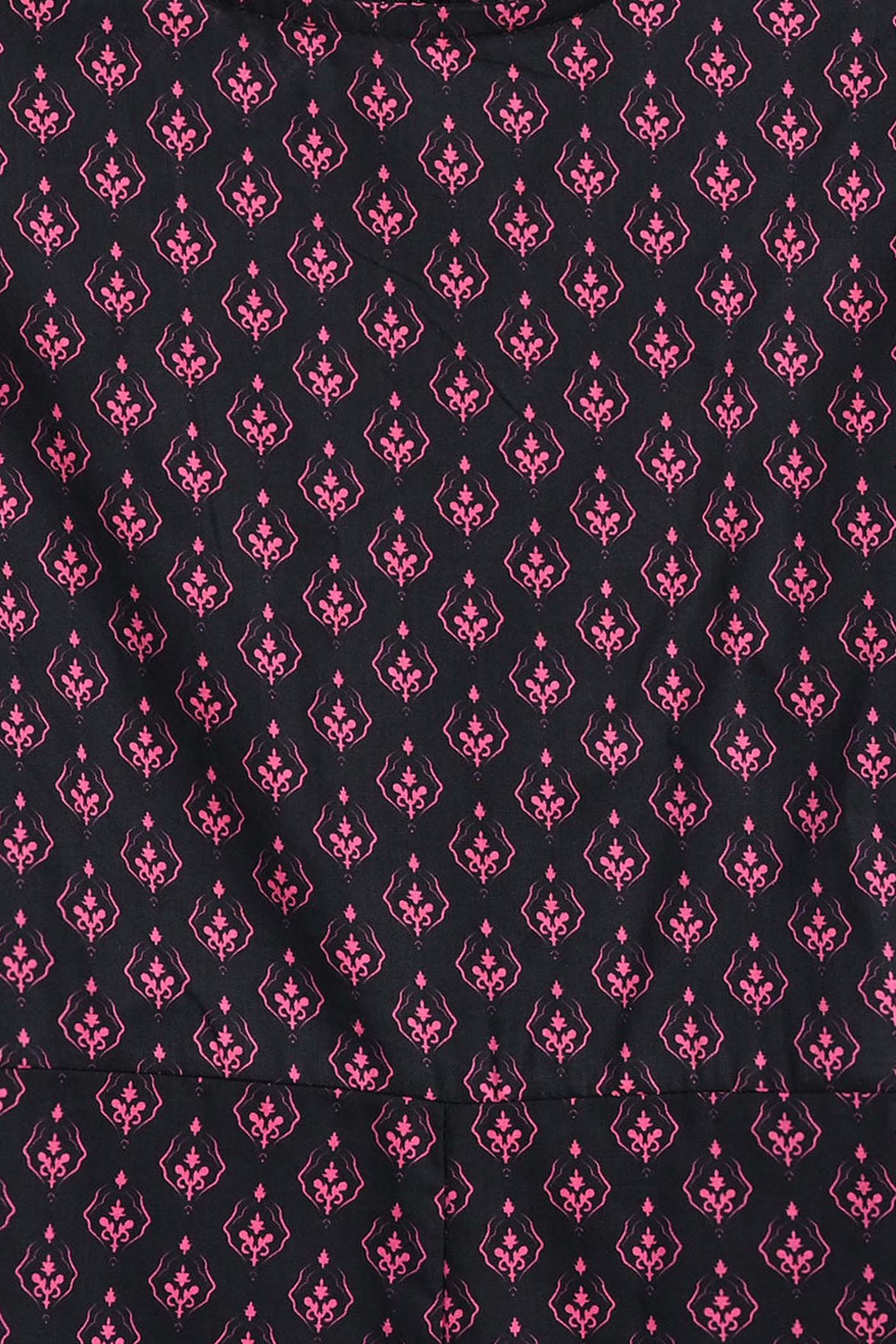 Girls Cotton Poplin Jumpsuit Pink Fauna-Multi