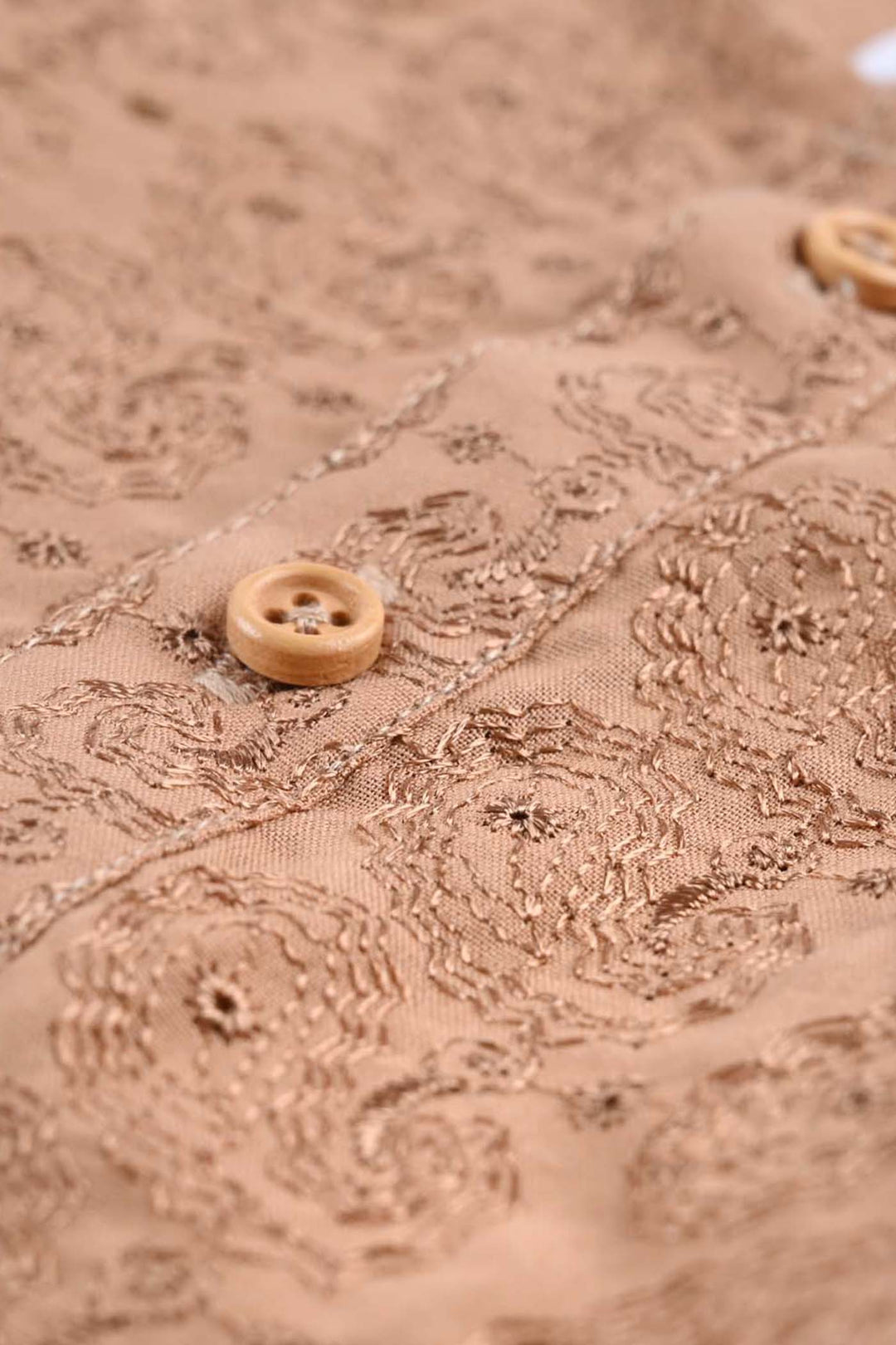 Infant Boys Chicken Kari Kurta-BEIGE