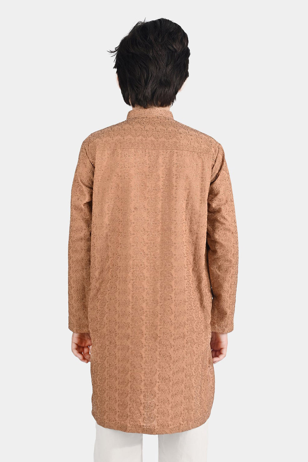 Boys Chicken Kari Kurta-BEIGE