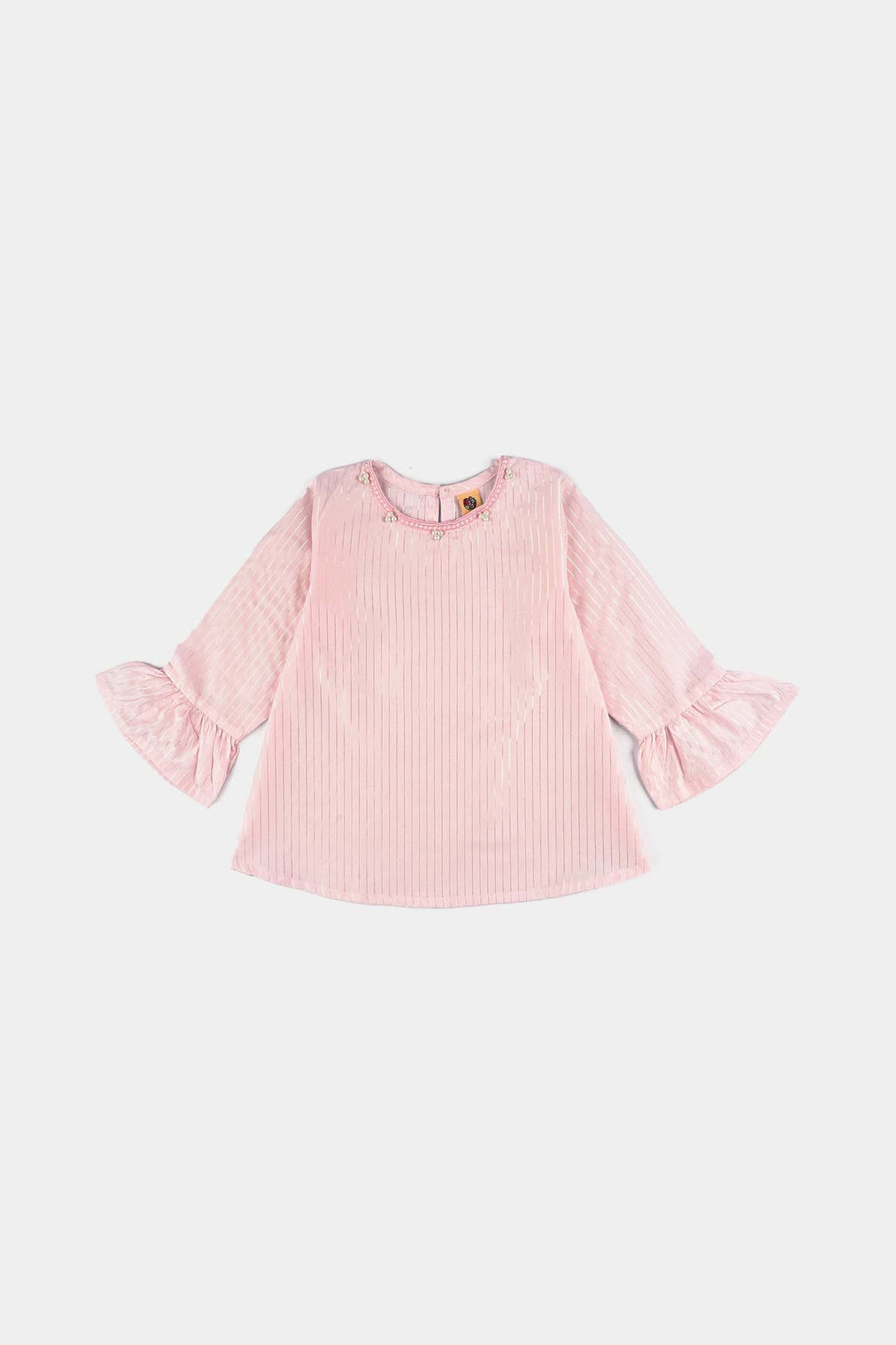 Girls Cotton Top Pretty Pearls