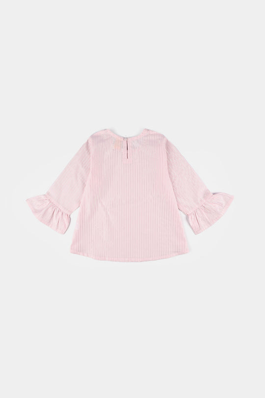 Girls Cotton Top Pretty Pearls