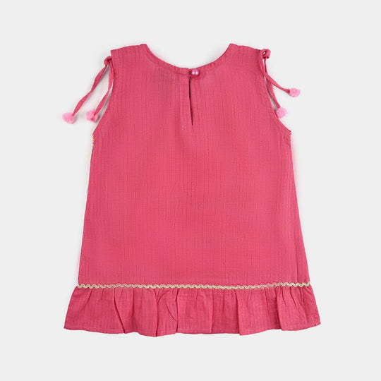 Infant Girls Cotton Emb 2Pcs Orchid-Pink