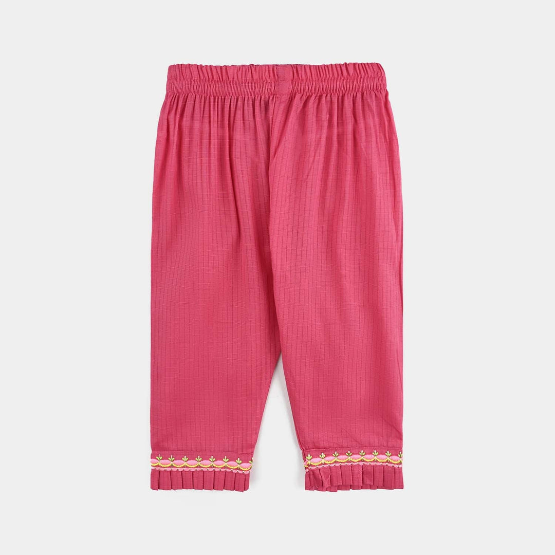 Infant Girls Cotton Emb 2Pcs Orchid-Pink