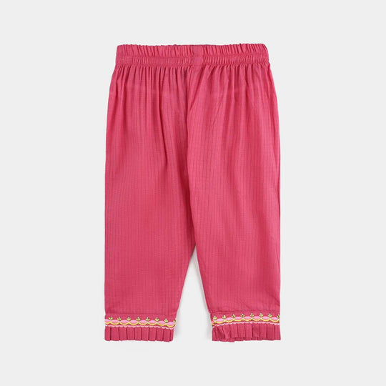 Infant Girls Cotton Emb 2Pcs Orchid-Pink