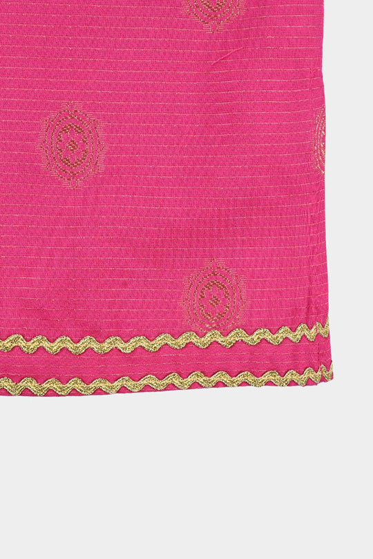 Infant Girls Jacquard Emb 2Pcs Roop-Magenta