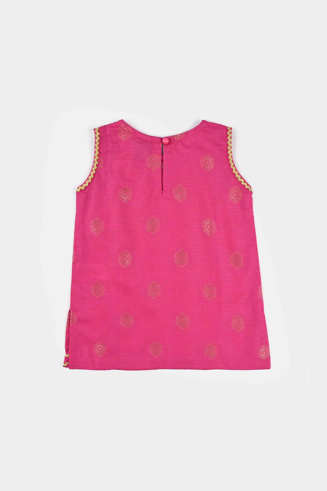 Infant Girls Jacquard Emb 2Pcs Roop-Magenta