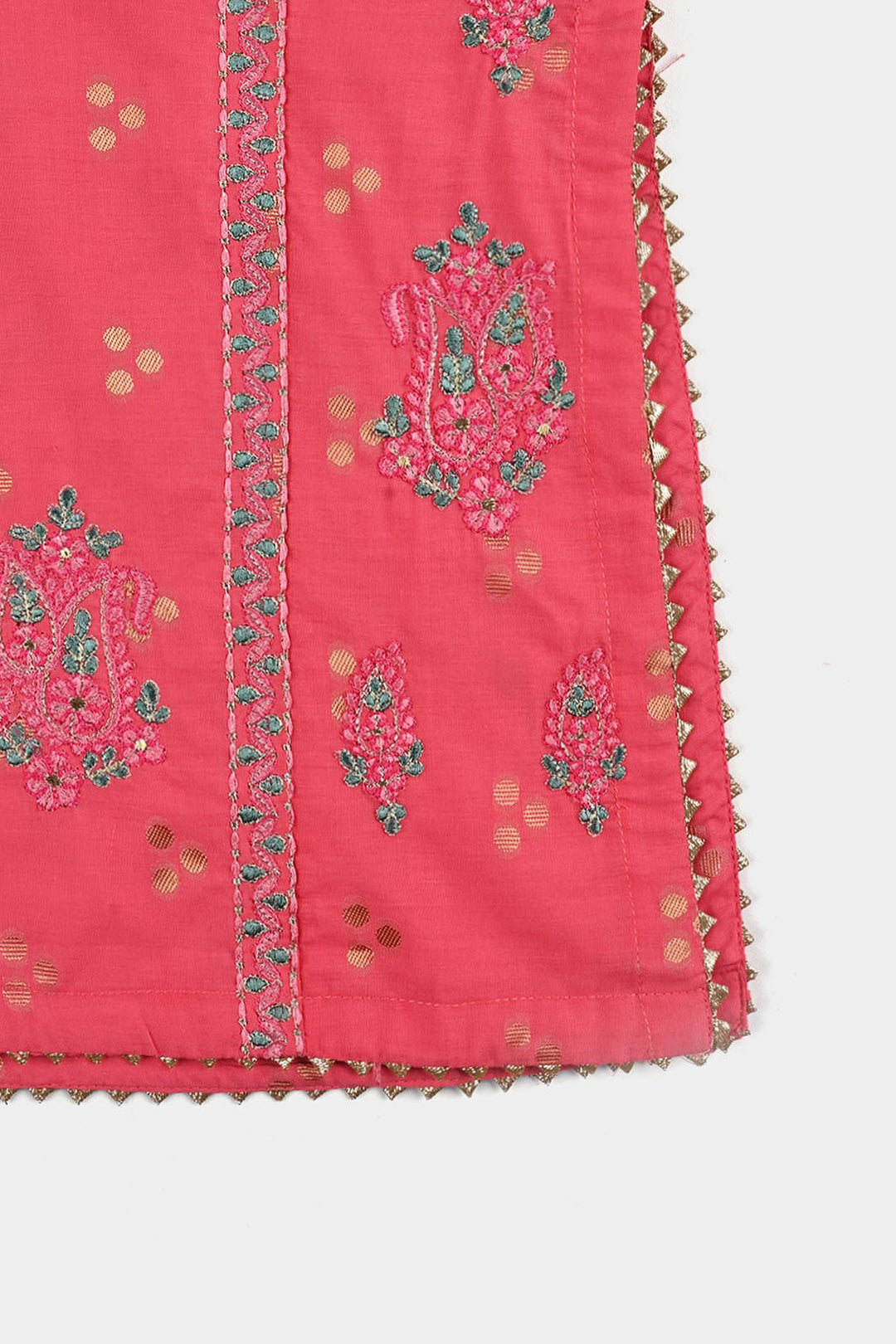 Girls Jacquard 3Pcs Hoor-T.Pink