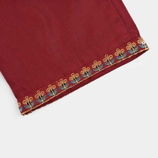 Infant Girls Chiffon 2Pcs Maha Rani-Red