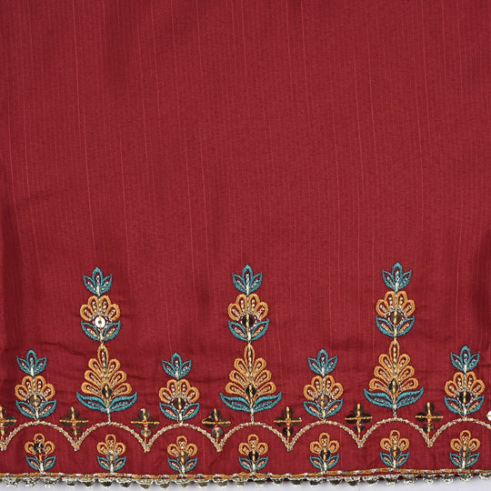 Infant Girls Chiffon 2Pcs Maha Rani-Red