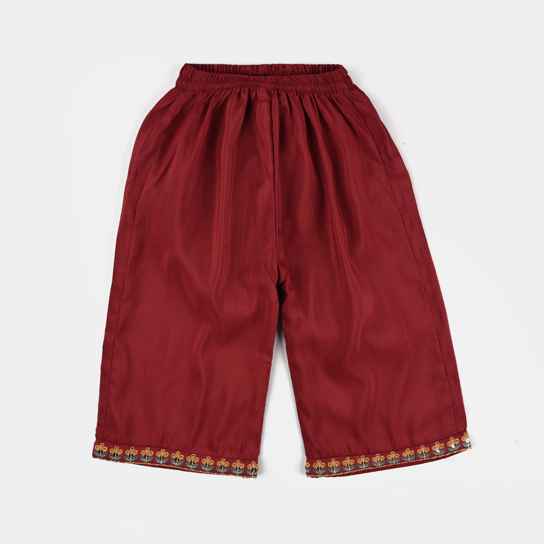 Infant Girls Chiffon 2Pcs Maha Rani-Red