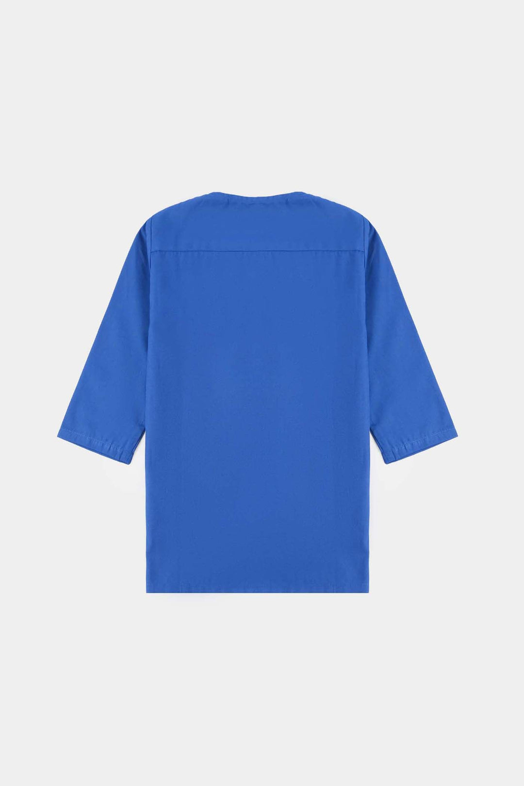 Infant Boys Cotton Poplin Kurta Pajama (Basic)-BLUE