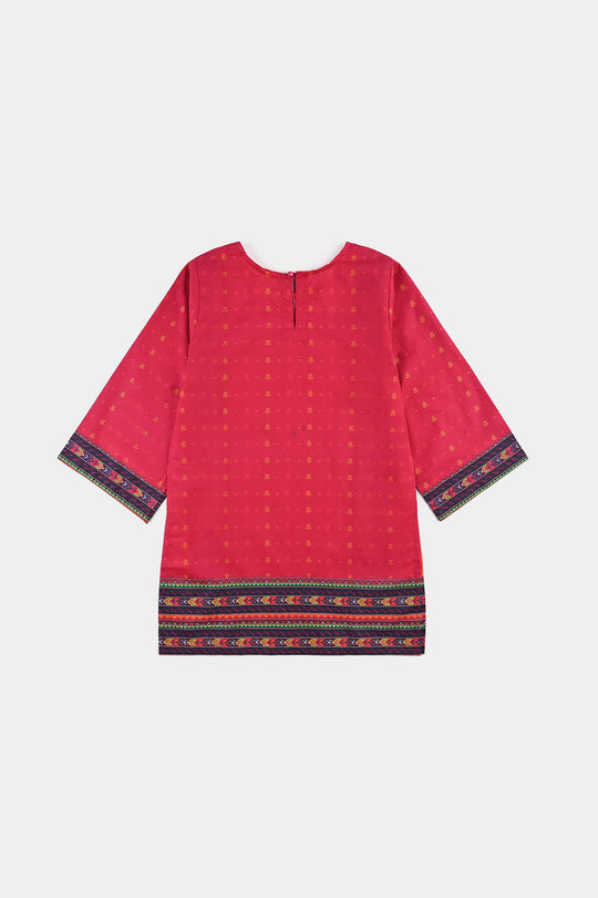 Girls Cotton Poplin Printed Kurti Desired-Multi