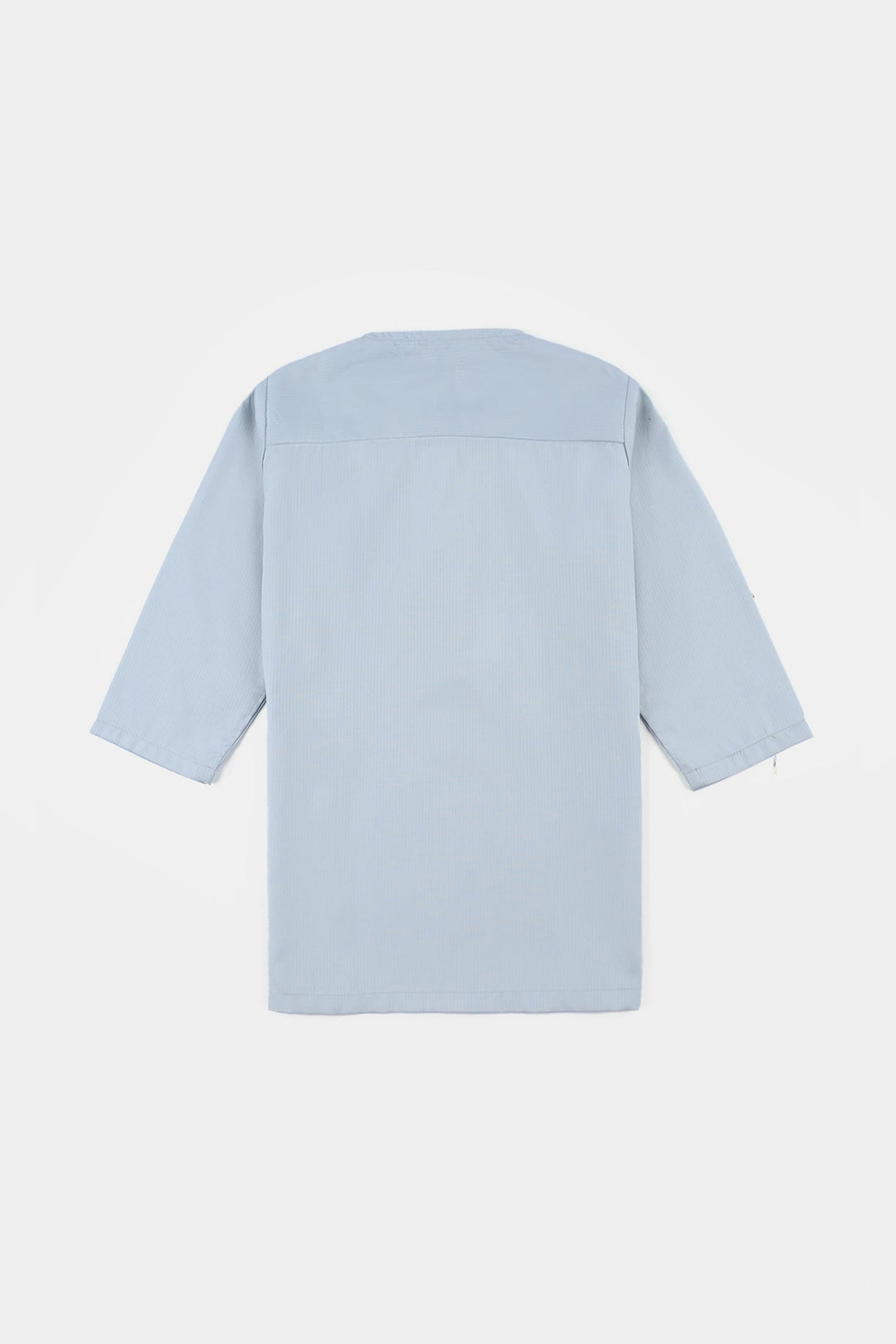 Infant Boys Poly Viscose Kurta Pajama (Lurex Dots)-Sky.Grey