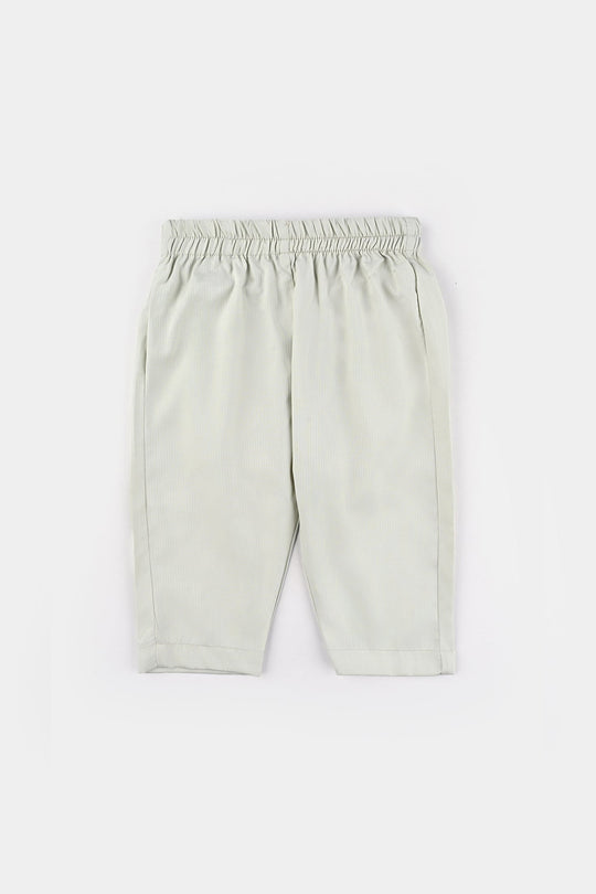 Infant Boys Poly Viscose Kurta Pajama (Lurex Dots)-P.Green