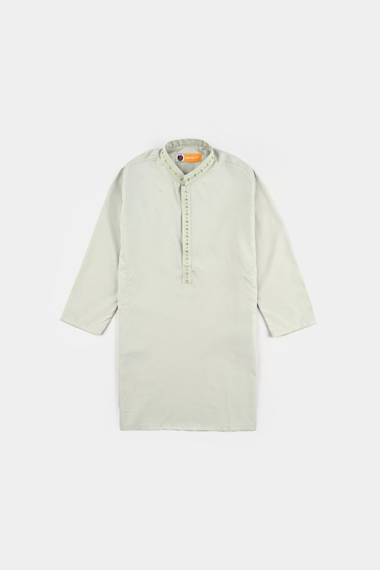 Boys Poly Viscose Kurta Pajama (Lurex Dots)-P.Green