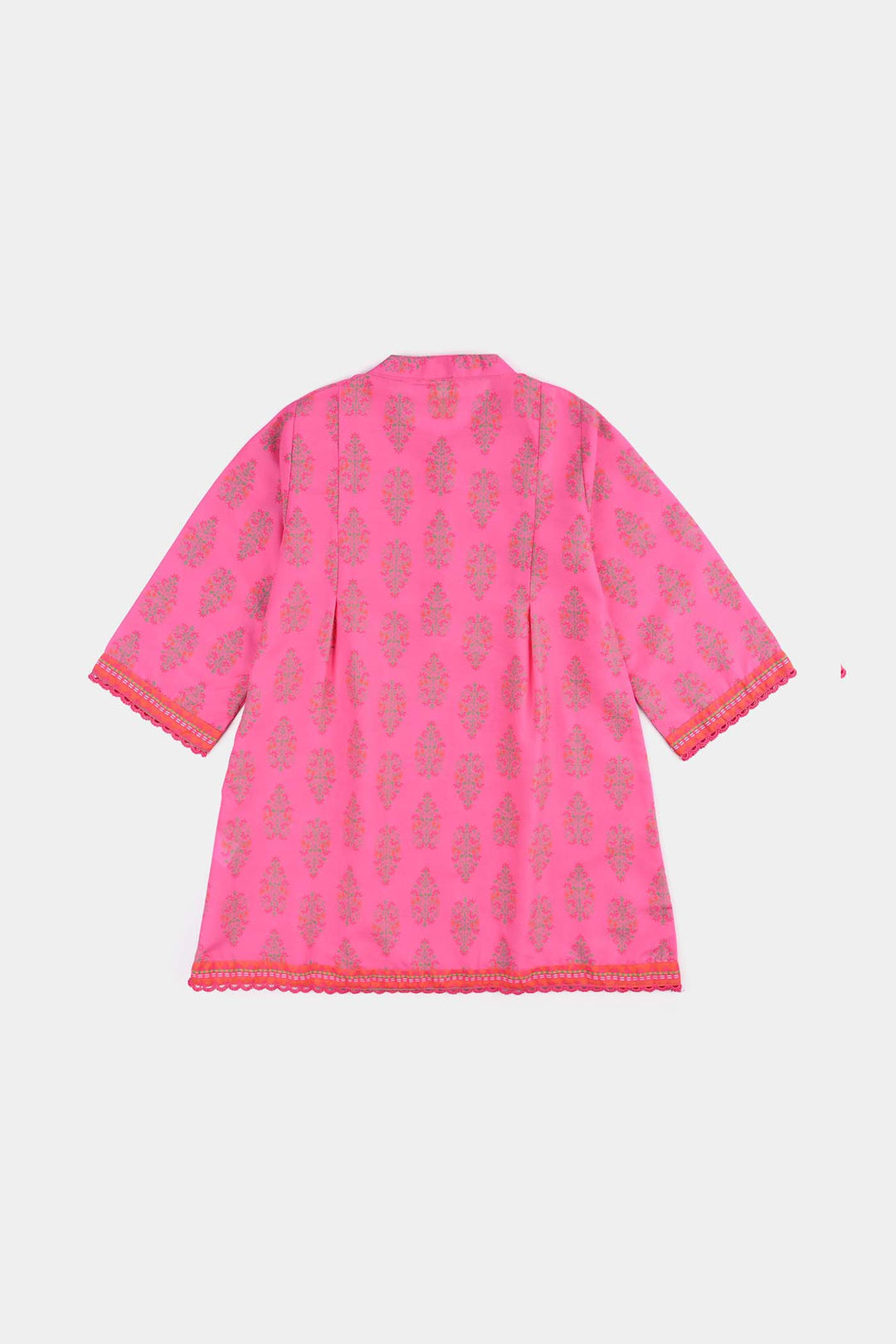 Girls Poly Cambric Printed 2 Pcs Bliss-Pink
