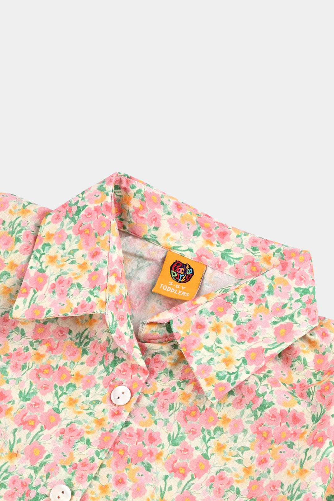 Girls Cotton Poplin Casual Top Baby Floral-Multi