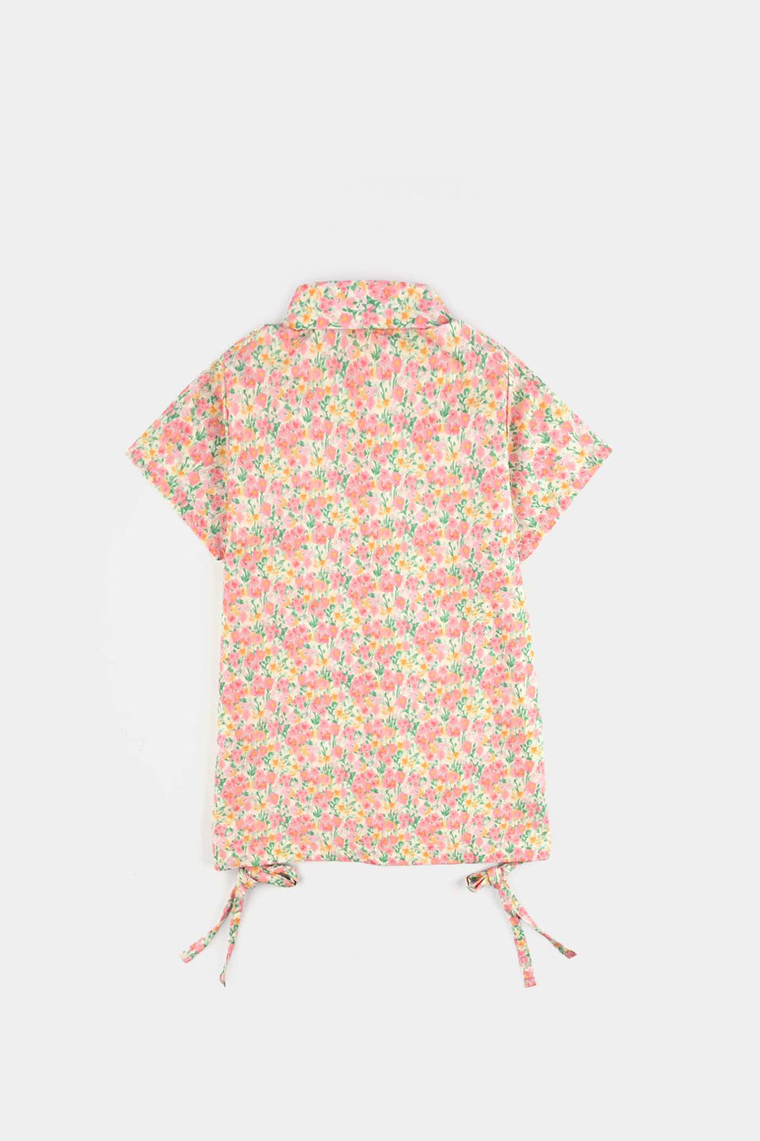 Girls Cotton Poplin Casual Top Baby Floral-Multi