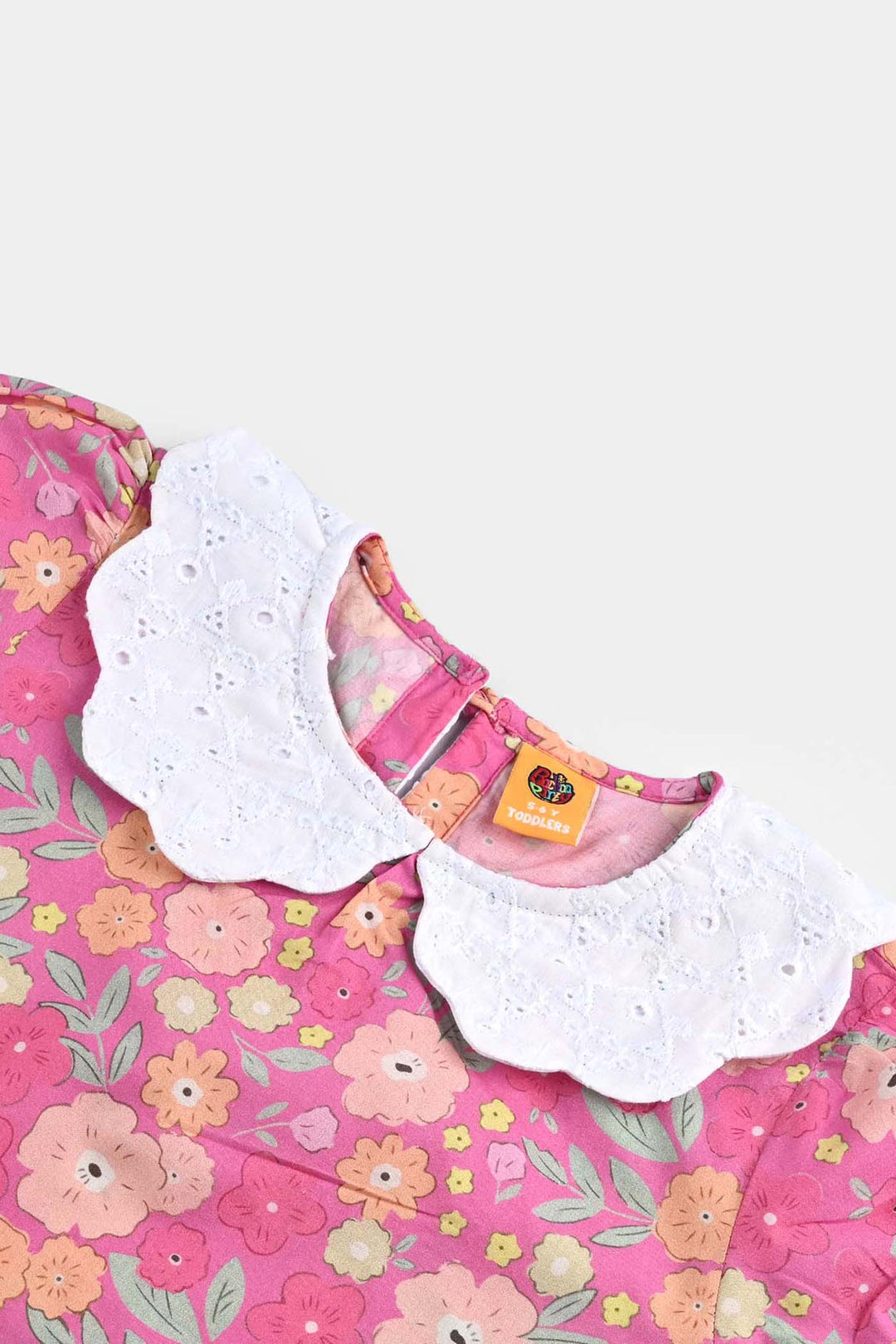 Girls Cotton Poplin Casual Top Candy-Pink