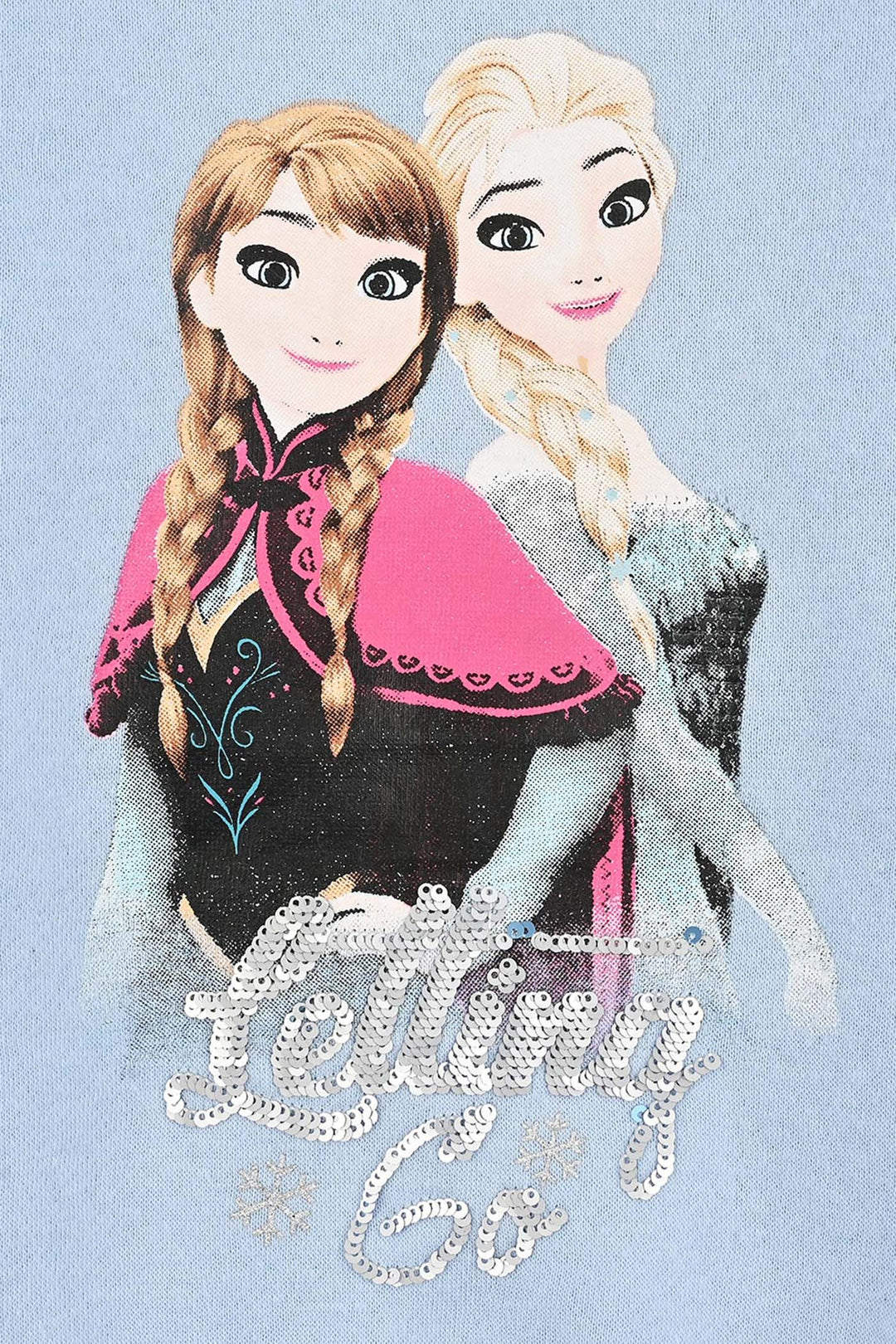 Girls Fleece Sweatshirt-SKY BLUE