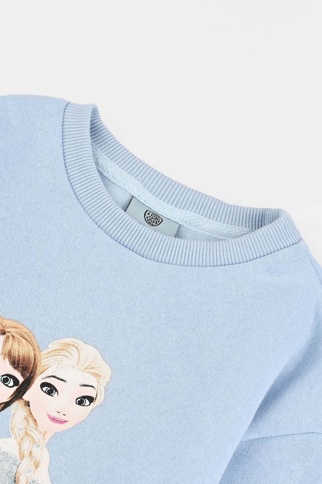 Girls Fleece Sweatshirt-SKY BLUE