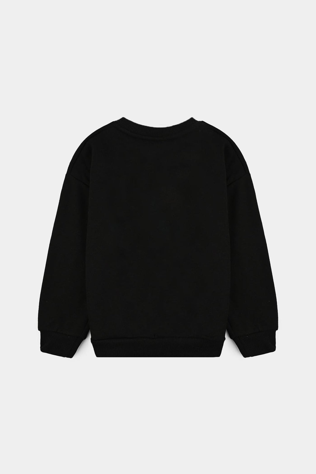 Girls Fleece Sweatshirt Grow With Flow-BLACK