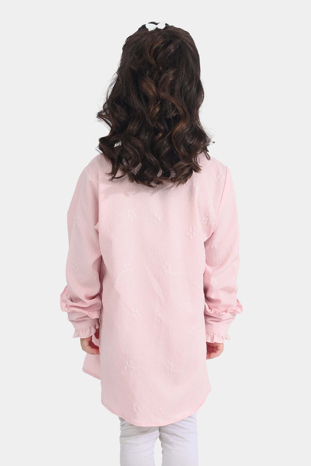 Girls Poly Cotton Casual Top Soft-Pink