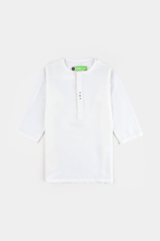 Infant Boys Poly Viscose 3 Piece Suit-White